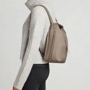 All Saints Akita small backpack in Taupe Grey Taupe Grey Kita Backpack by AllSaints | Rent the Runway main image 4